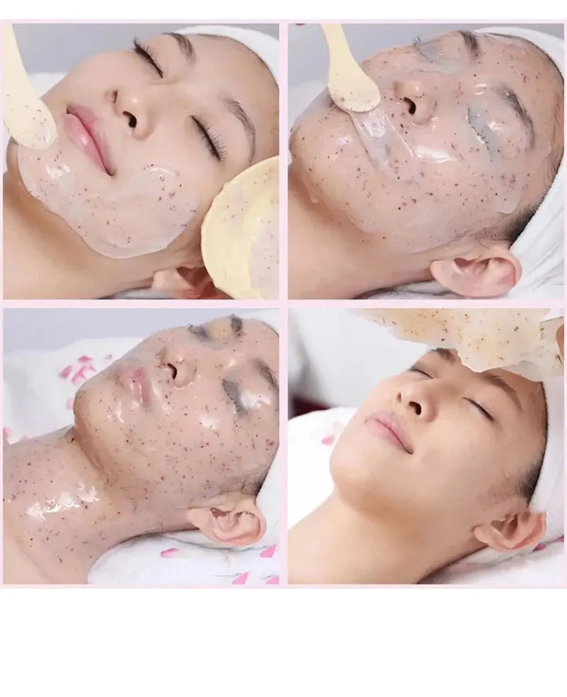 350g Hydrating 24K Gold Soft Mask Powder Rose Petal Crystal Jelly Mask Powder Skin Care Dropshipping