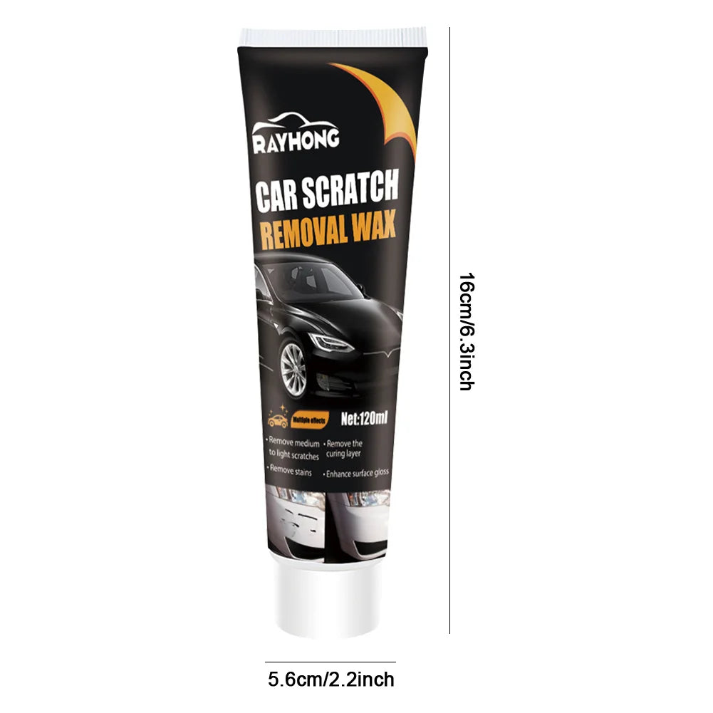 120ml Automobile Glossy Shine Wax Remove Stains Car Polish Scratch Remover Quick Fix Car Paint Scratch Repair Cleaning Kit