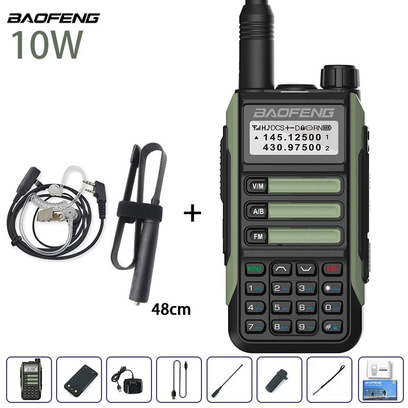 Baofeng UV-16 IP68 Waterproof Walkie Talkie Dual Band High Power Radio Dual Band Vhf Uhf CB Ham Radio Long Range Two Way Radio