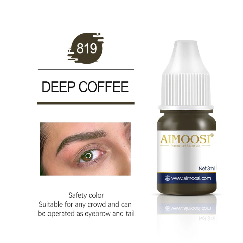 Tattoo Ink Nano Pigment Milkly Colors For Semi Permanent MakeUp Sets Tint Eyebrow Eyeliner Lips Beauty 3ml Microblading Pigments