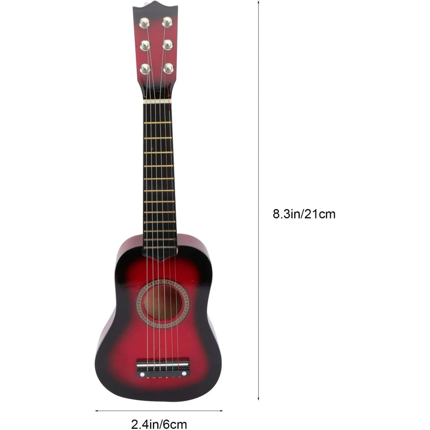 21 Inch Acoustic Guitar Classical Acoustic Guitar Small Size Portable Wooden Guitar for Children Beginner Adult Teen