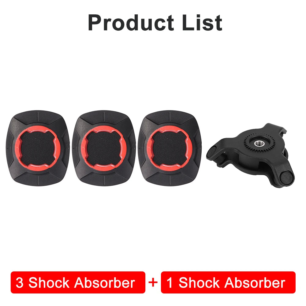 Motorcycle Handlebar Phone Holder 360°Bicycle Quad Lock Bracket Security Navigation Support Mount Moto Anti-Shock Phone Brackets
