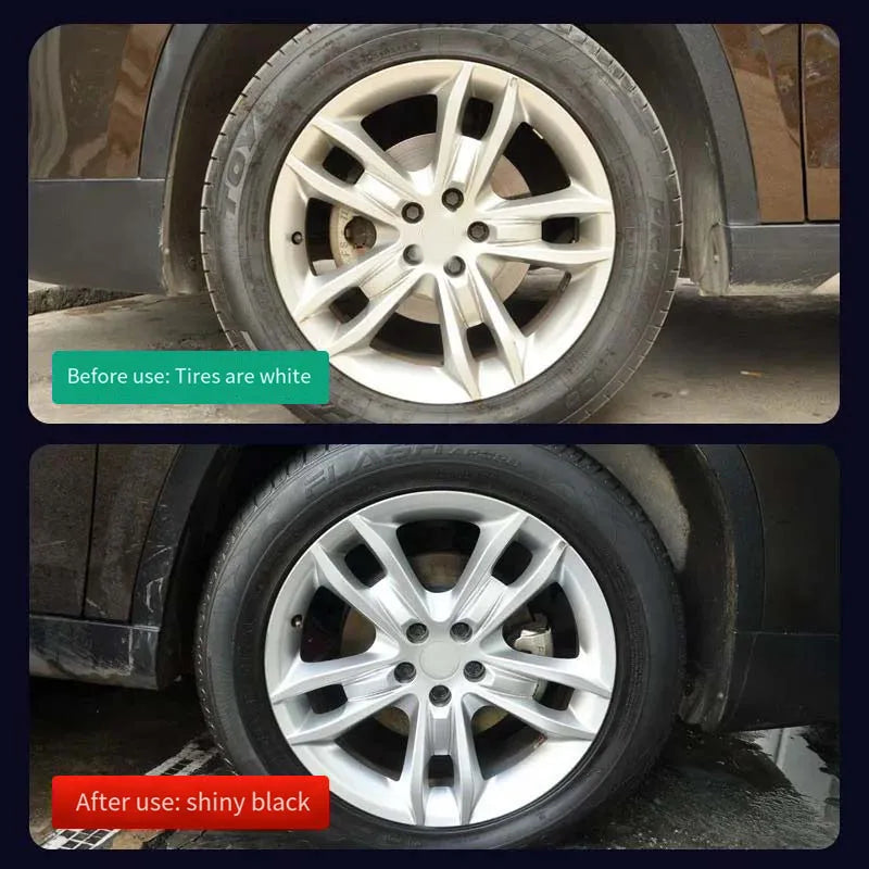 Car tire wax tire brightener foam cleaning water-repellent maintenance plastic wax anti-aging car cleaning supplies
