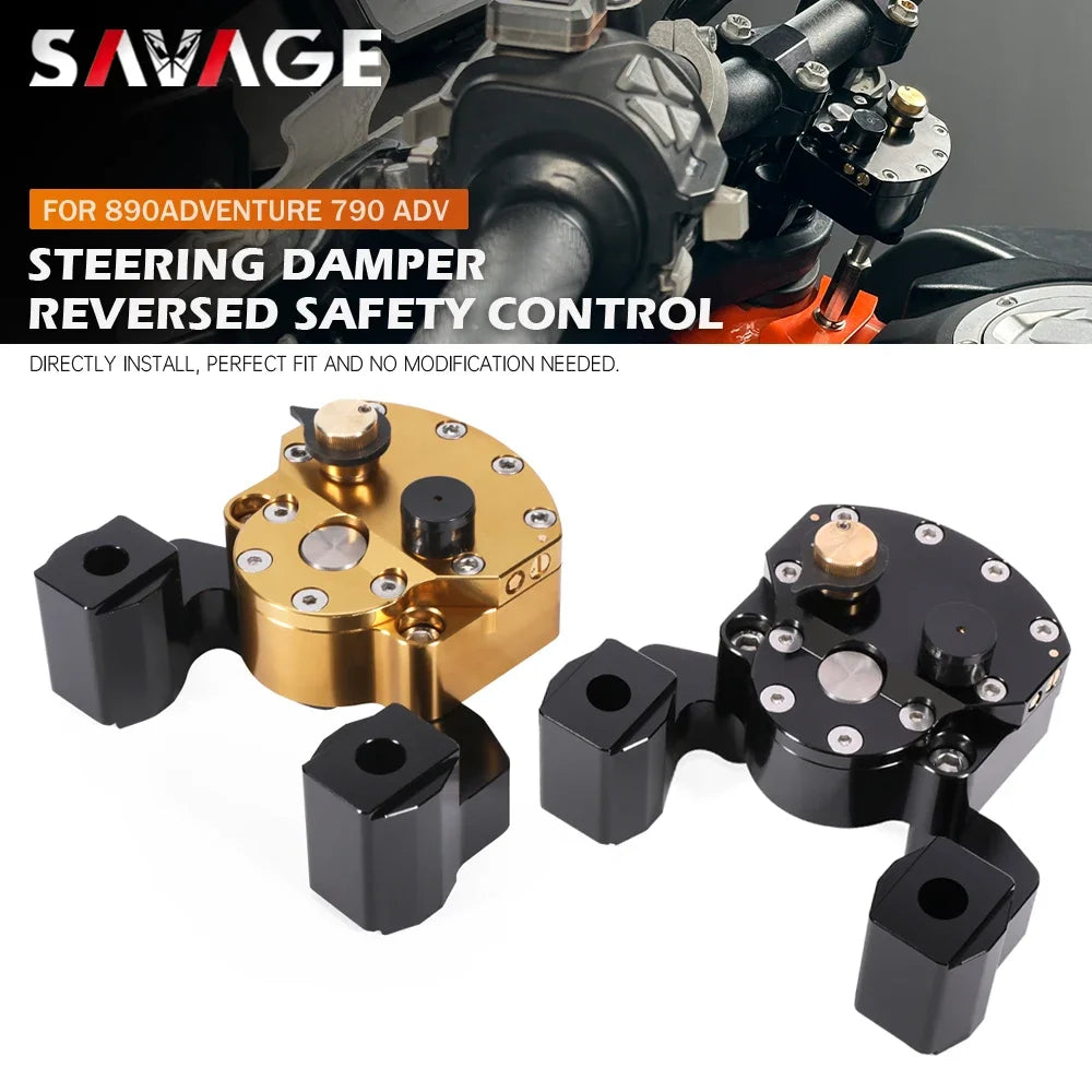 For 790 890 Adventure/R 2017-2024 Steering Damper Stabilizer Motorcycle Control Kit Handlebar Bar Bracket 790ADV 890ADV ADV