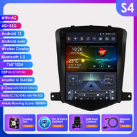 9.7"7862 Android 13 Car radio for Chevrolet Cruze J300 2008-2012 Tesla style Multimedia Video player 4G Carplay GPS navi Stereo