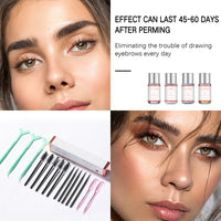 Hot Brow Lift Perming Eyebrow Lifting Brow Lamination Kit With Cling Film Nutrition Keratin Perming Lotion For Home Use Kit