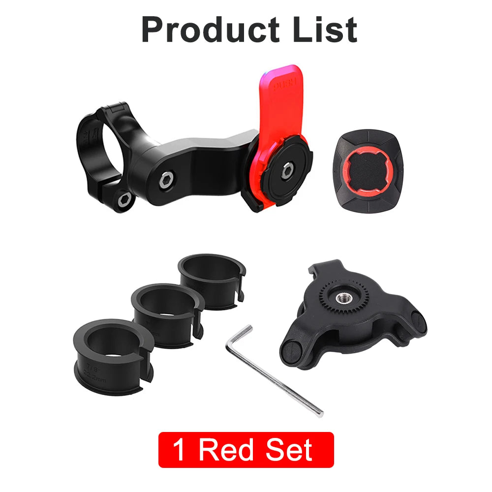 Motorcycle Handlebar Phone Holder 360°Bicycle Quad Lock Bracket Security Navigation Support Mount Moto Anti-Shock Phone Brackets