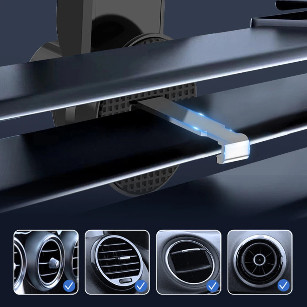 Universal Car Phone Holder Stable Car Phone Mount 360° GPS Support Car Air Vent Cell Phone Bracket Clamp for iPhone for Xiaomi