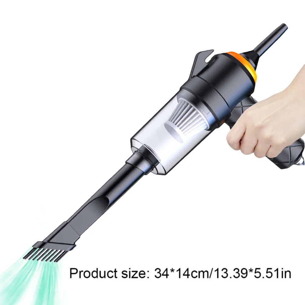 6 In 1 Blowing & Suction Vacuum Cleaner 3500PA Strong Suction Mini Handheld Cleaner Multifunctional for Car Home Office Cleaning