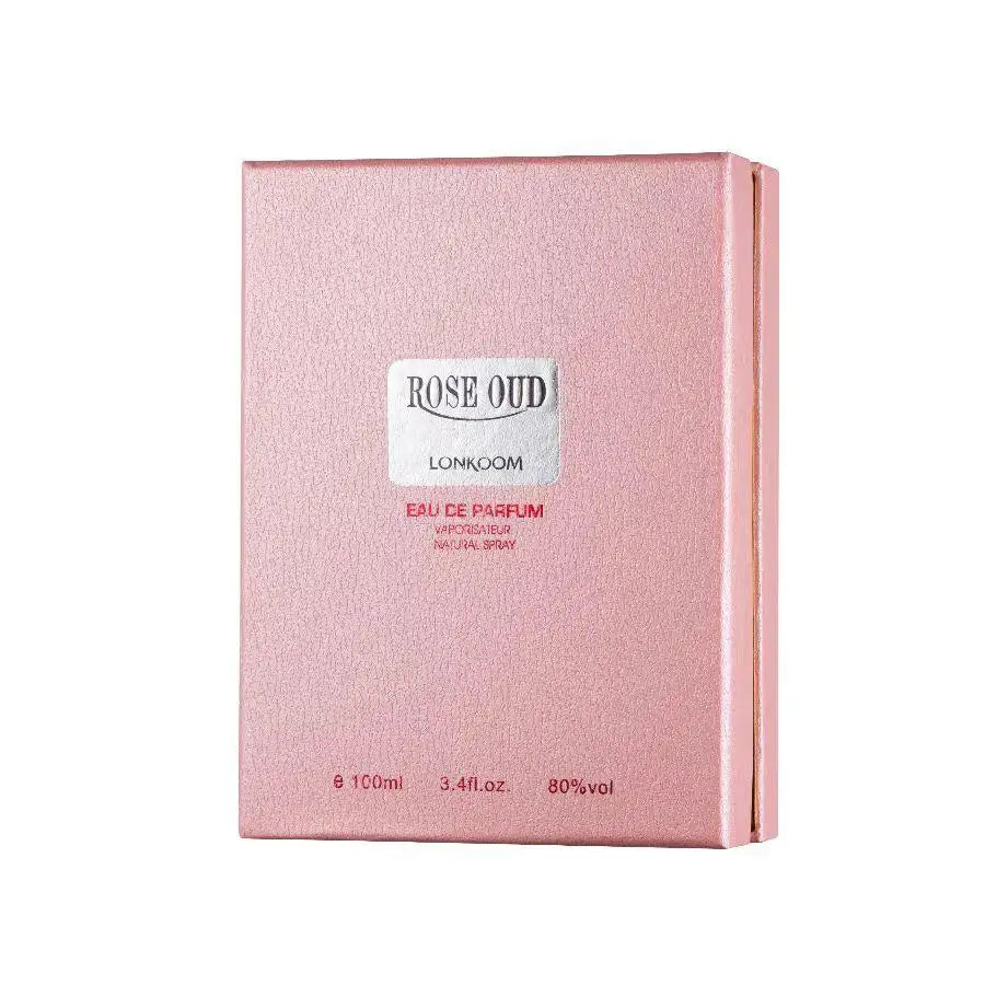 Lonkoom Sweet Cupcake White Chocolate Kiwi Floral Fruity Note for Women Long Lasting Perfume Fragrance ROSE OUD PINK 100ml