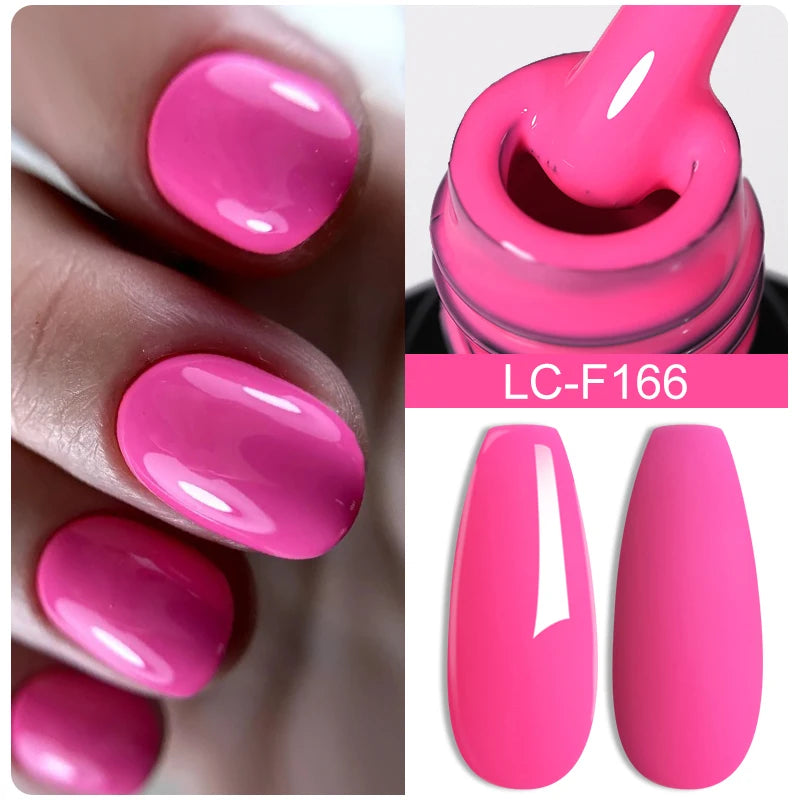 LILYCUTE 10PCS/Set Набір гель-лаків для нігтів Рожевий фіолетовий гель для нігтів Напівперманентний УФ світлодіодний лак Nail Art Design Soak Off Набір гелів для нігтів