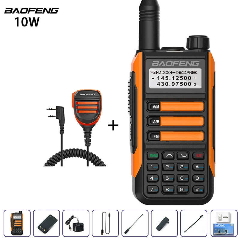 Baofeng UV-16 IP68 Waterproof Walkie Talkie Dual Band High Power Radio Dual Band Vhf Uhf CB Ham Radio Long Range Two Way Radio