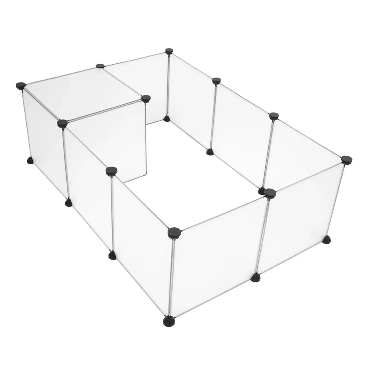 Portable Large Pet Playpen - Plastic Yard Fence for Small Animals & Puppies, Outdoor Dog Crate Tent