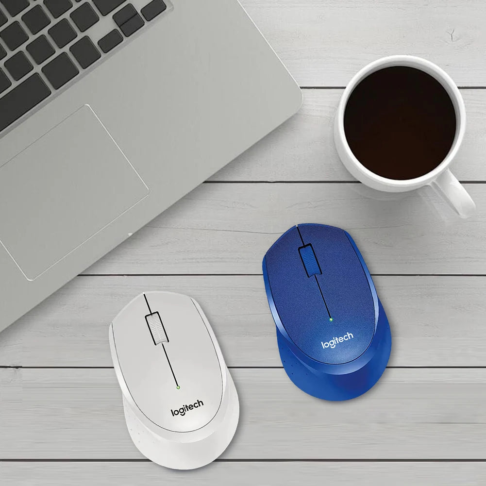 Logitech M330 Wireless Mouse Silent Mouse 1000DPI Optical Mouse 2.4GHz W/ USB Receiver Mice for Office Home Using for PC Laptop