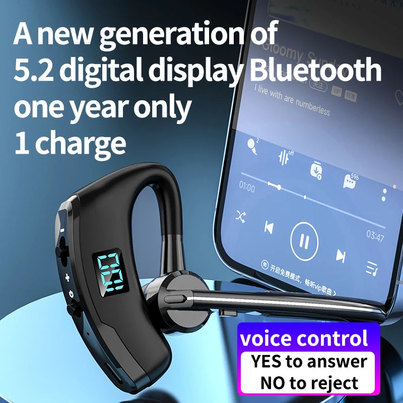 Гарячий продаж V8S/V9S Навушники Bluetooth 5.0 Бізнес Handsfree Бездротові навушники Стерео Водонепроникні спортивні навушники Haedset з мікрофоном