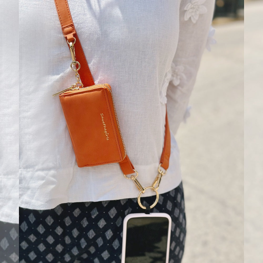 SaveTheGirls SaveTheGirls Clip & Go Strap w/Pouch Brushed Vegan Leather
