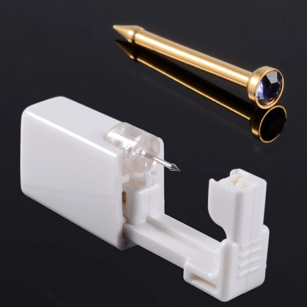 1PC Disposable Safe Sterile Piercing Unit For Nose Studs Flower Style Piercing Gun Piercer Tool Machine Body Piercing Jewelry
