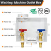 1/2" PEX Expansion (F1960) Inlet, Washing Machine Outlet Box, Center Drain Plumbingsell