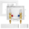 1/2" PEX Crimp (F1807) Inlet, Washing Machine Outlet Box, with Copper Water Hammer Arrestor Plumbingsell