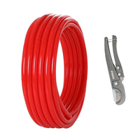 1/2" 100ft PEX-A Pipe (Red & Cutter) Plumbingsell