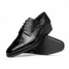 Zelli Italia Zelli Italia 21-532-BKM ANDREA Crocodile Lace Up, Black