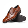 Zelli Italia Zelli Italia 21-532-CGM ANDREA Crocodile Lace Up, Cognac