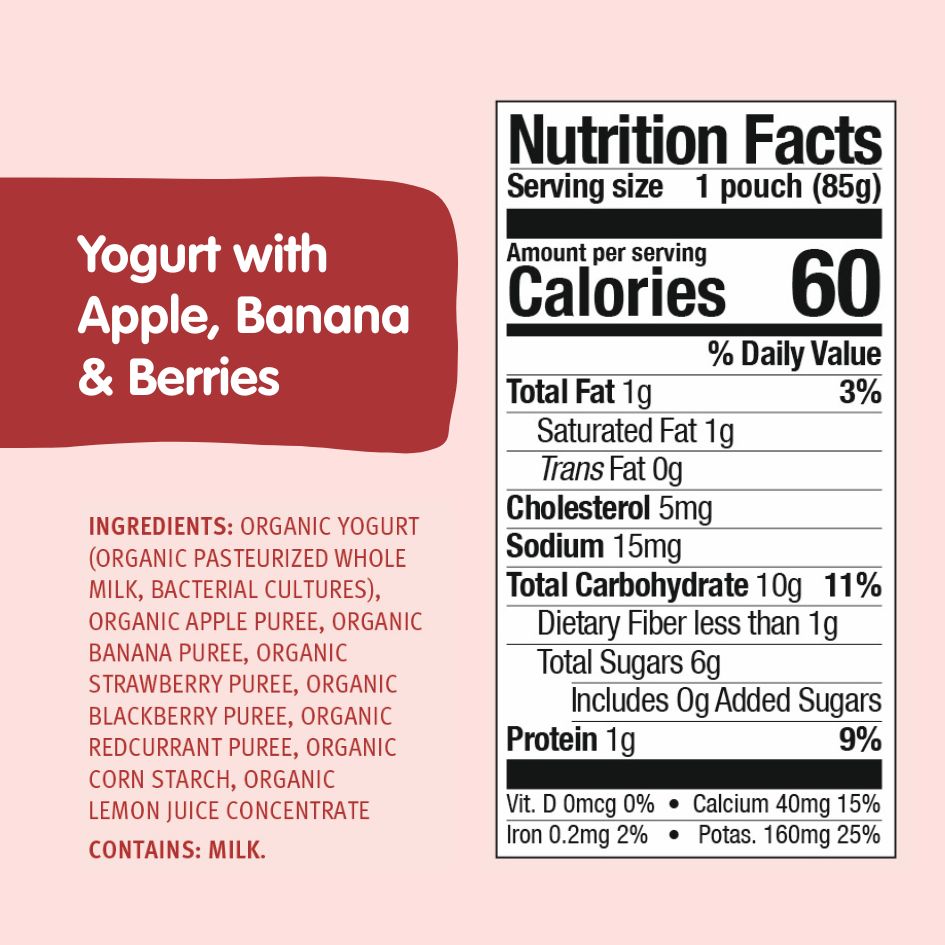 Strong Bones Bundle: Cow Milk, Mango Yogurt, Apple, Banana, Berries Yogurt