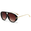 Aviator Fashion Sunglasses with Yellow Tinted Lenses HTO Apparel