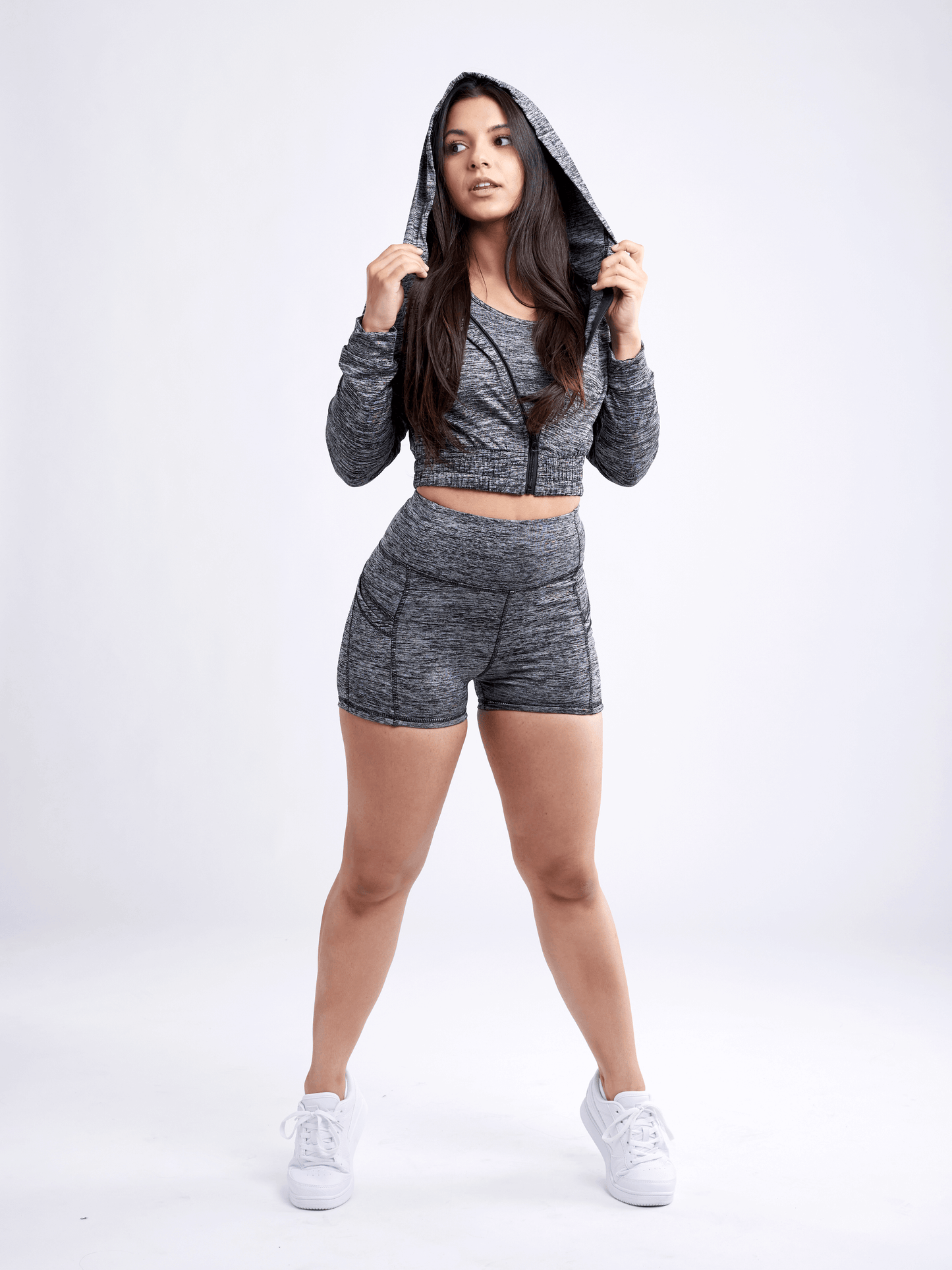 JupiterGear High-Waisted Athletic Shorts with Side Pockets