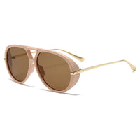 Aviator Fashion Sunglasses with Yellow Tinted Lenses HTO Apparel