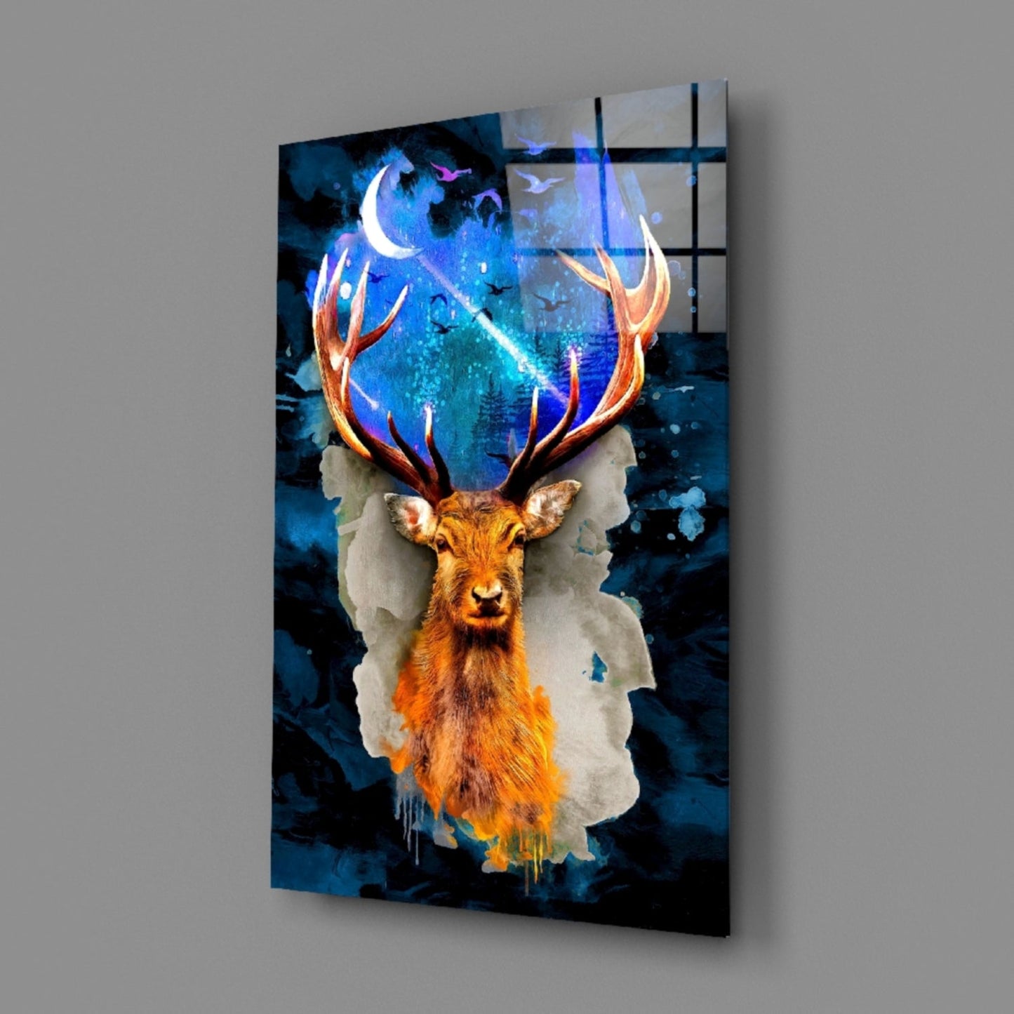 Insigneart USA Insigneart USA Deer Glass Wall Art