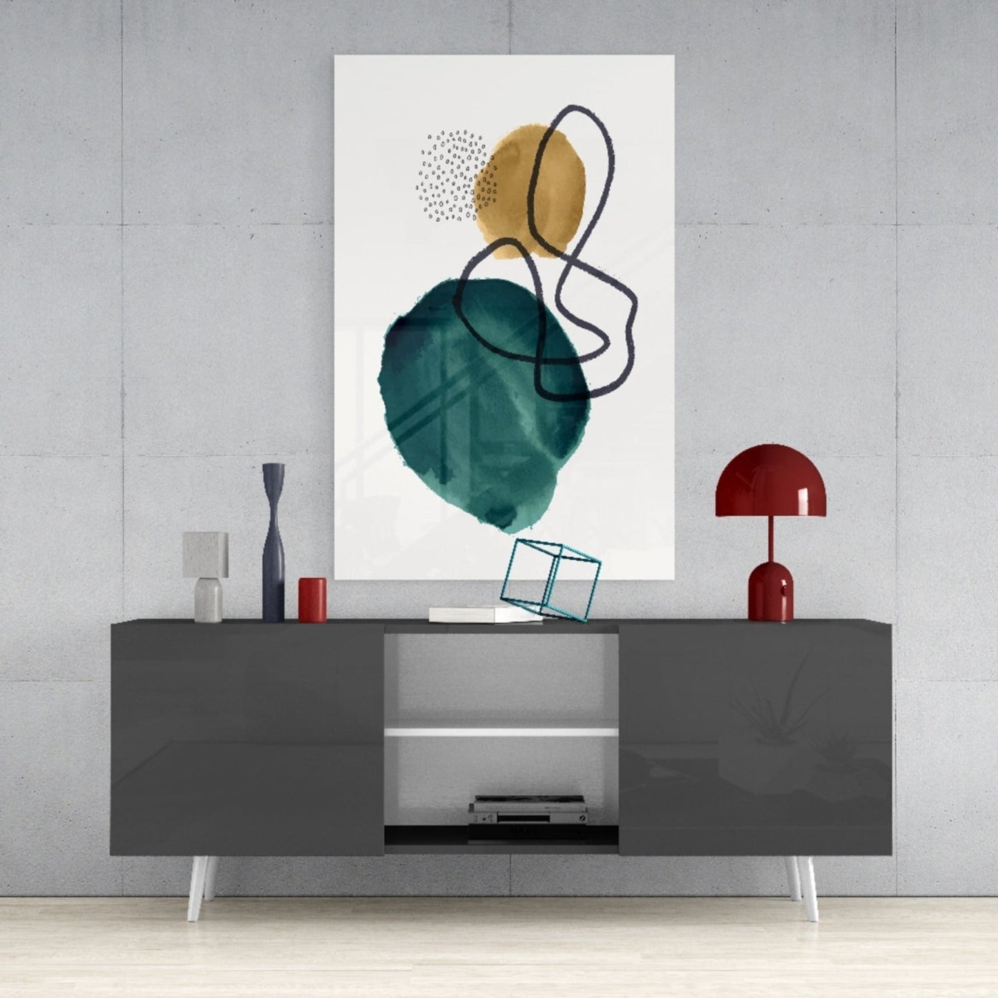 Insigneart USA Insigneart USA Abstract Shapes Glass Wall Art