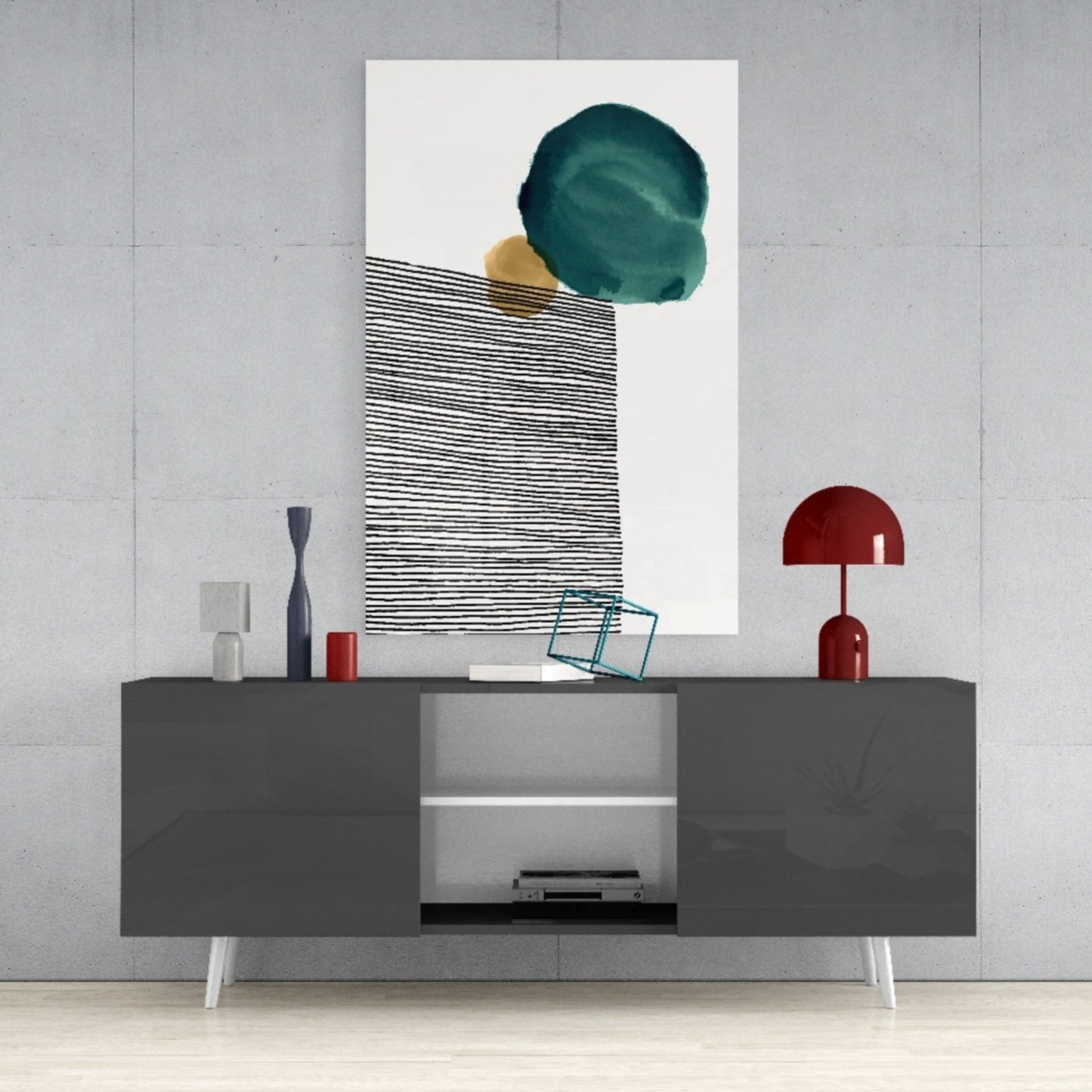 Insigneart USA Insigneart USA Abstract Shapes Glass Wall Art