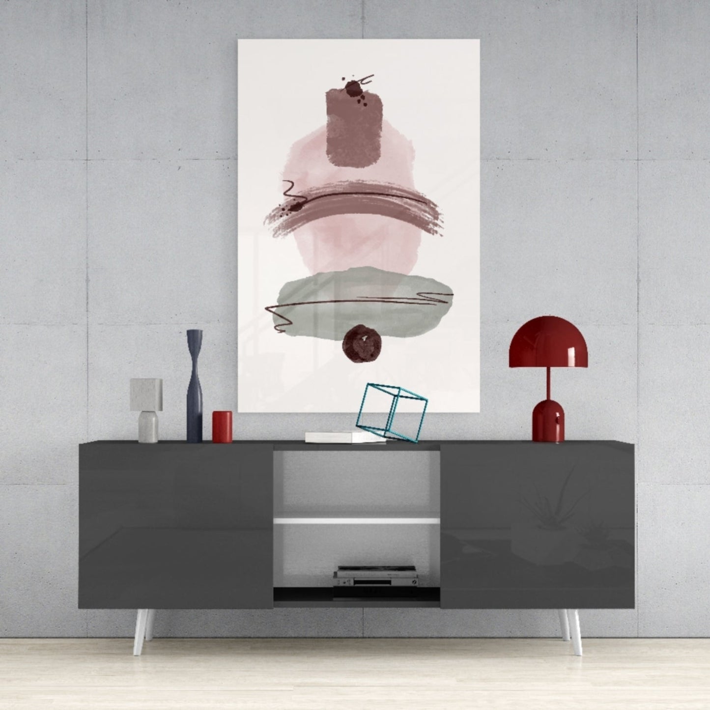 Insigneart USA Insigneart USA Abstract Shapes Glass Wall Art