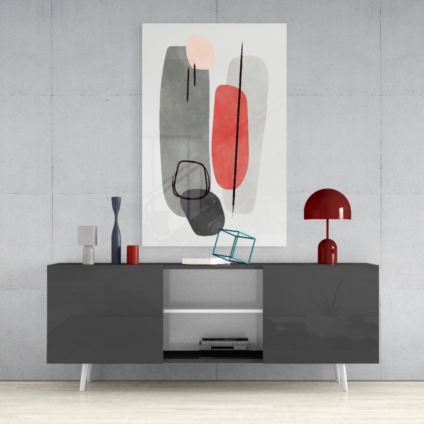 Insigneart USA Insigneart USA Abstract Shapes Glass Wall Art