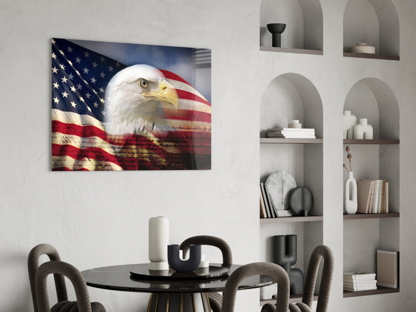 Insigneart USA Insigneart USA American Eagle Glass Wall Art
