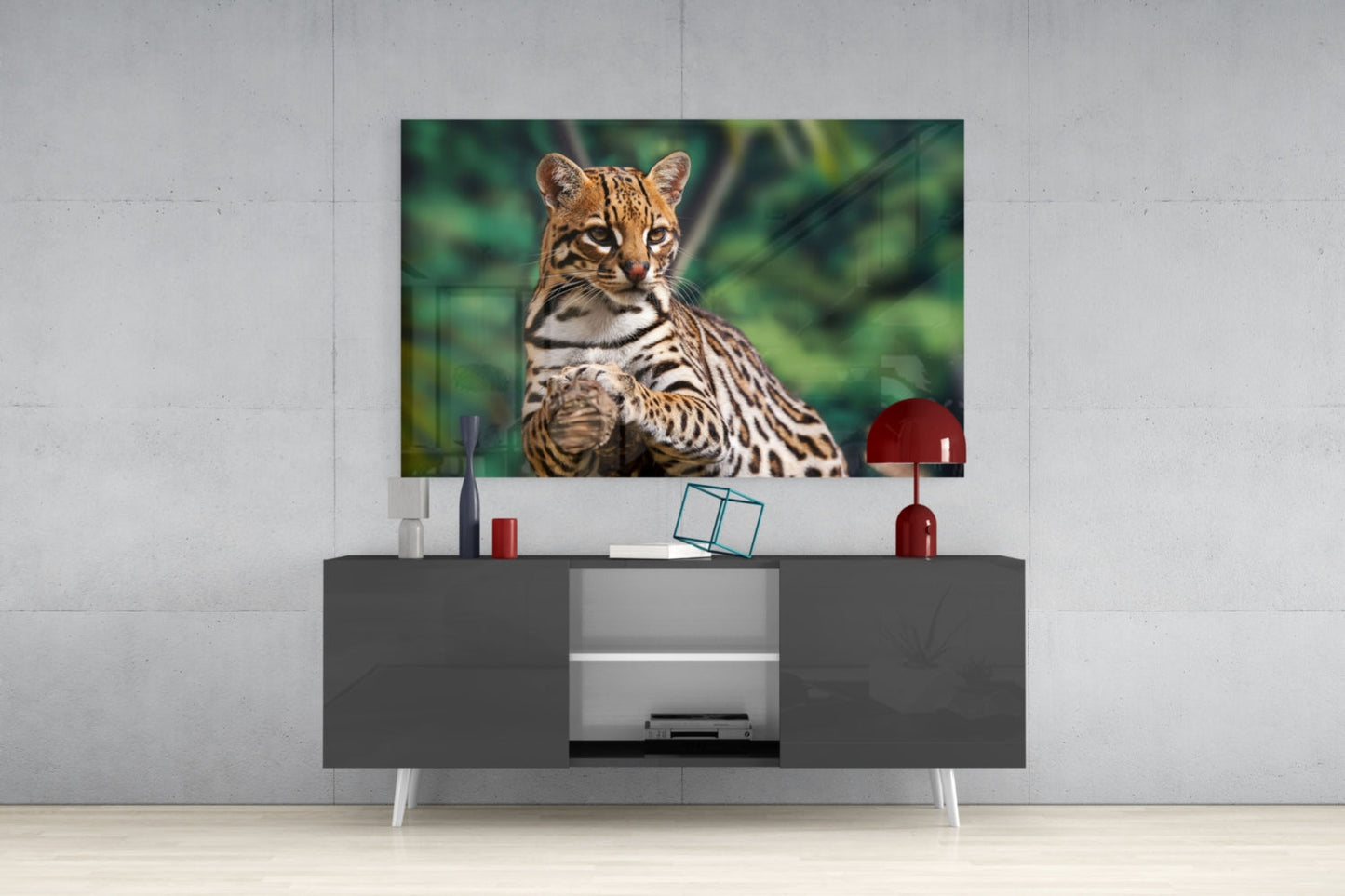 Insigneart USA Insigneart USA Cheetah Glass Wall Art