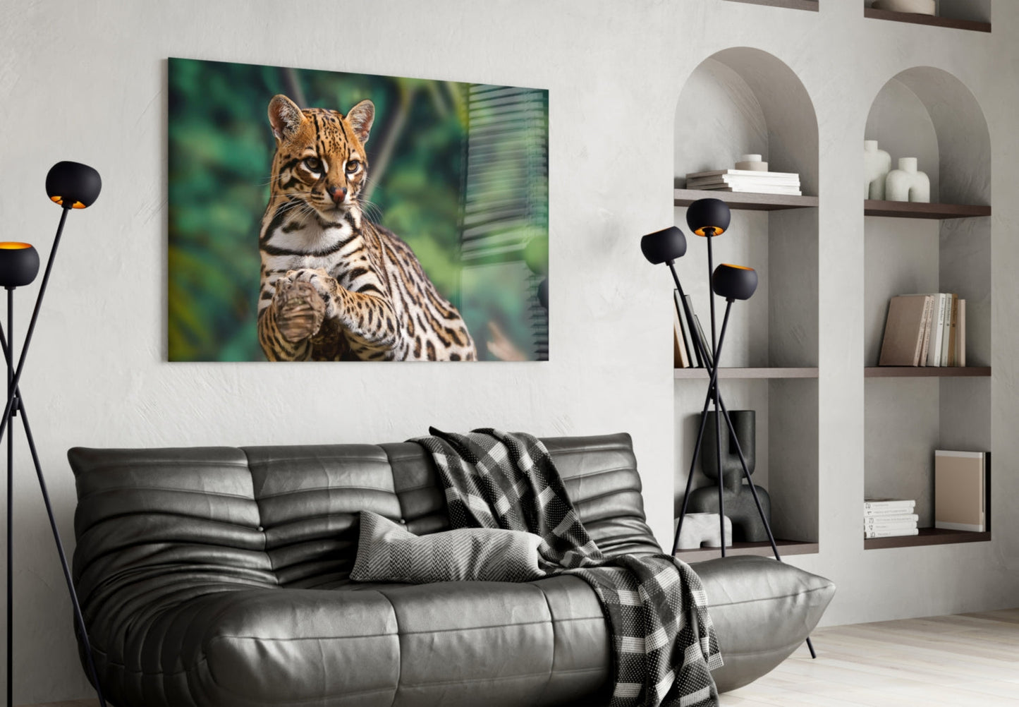 Insigneart USA Insigneart USA Cheetah Glass Wall Art