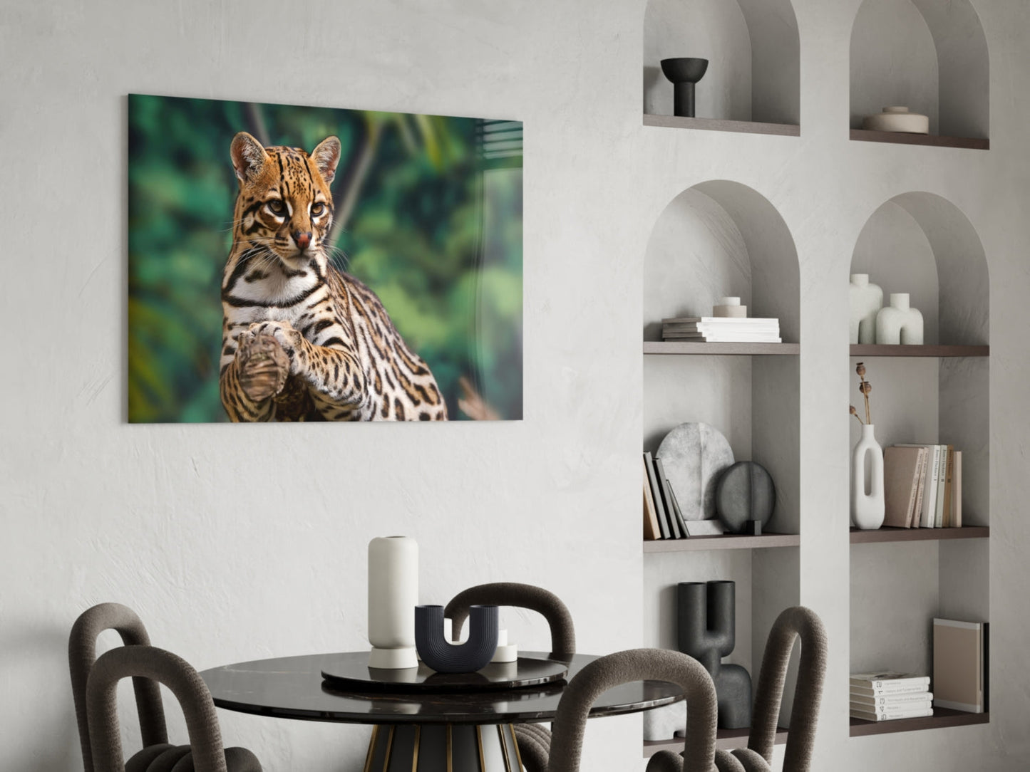 Insigneart USA Insigneart USA Cheetah Glass Wall Art