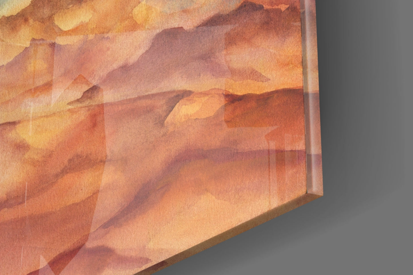 Insigneart USA Insigneart USA Abstract Mountains Glass Wall Art