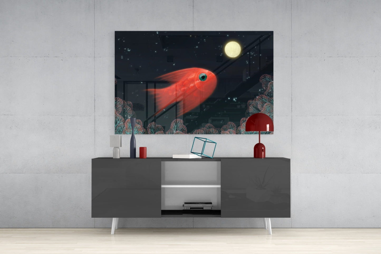 Insigneart USA Insigneart USA Fish Glass Wall Art