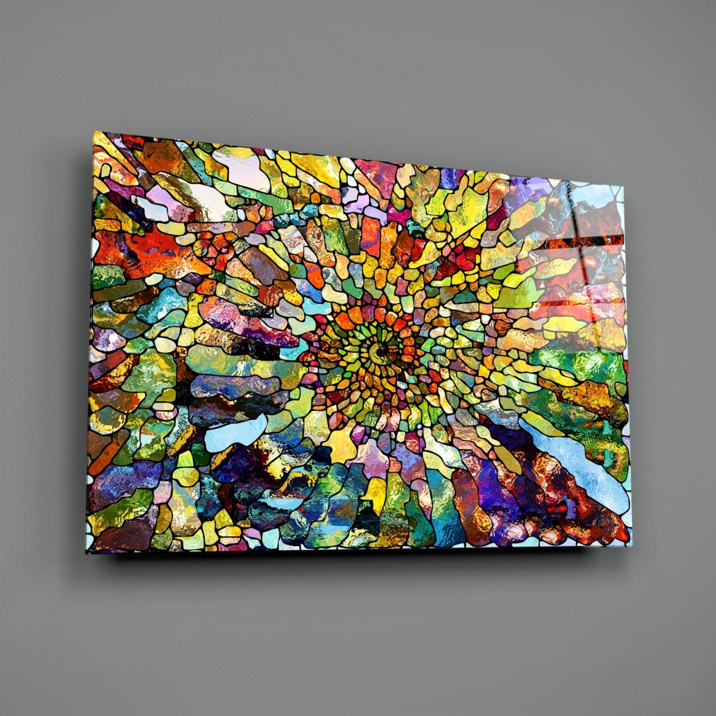 Insigneart USA Insigneart USA Colorful Mosaic Glass Art