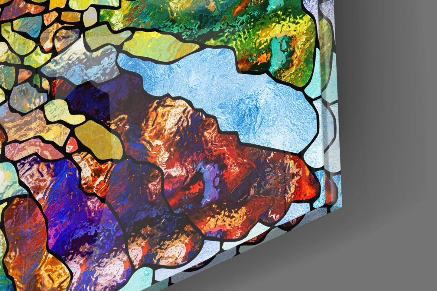 Insigneart USA Insigneart USA Colorful Mosaic Glass Art