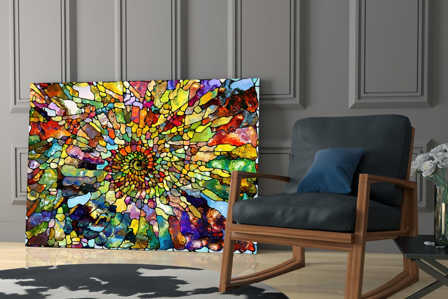 Insigneart USA Insigneart USA Colorful Mosaic Glass Art