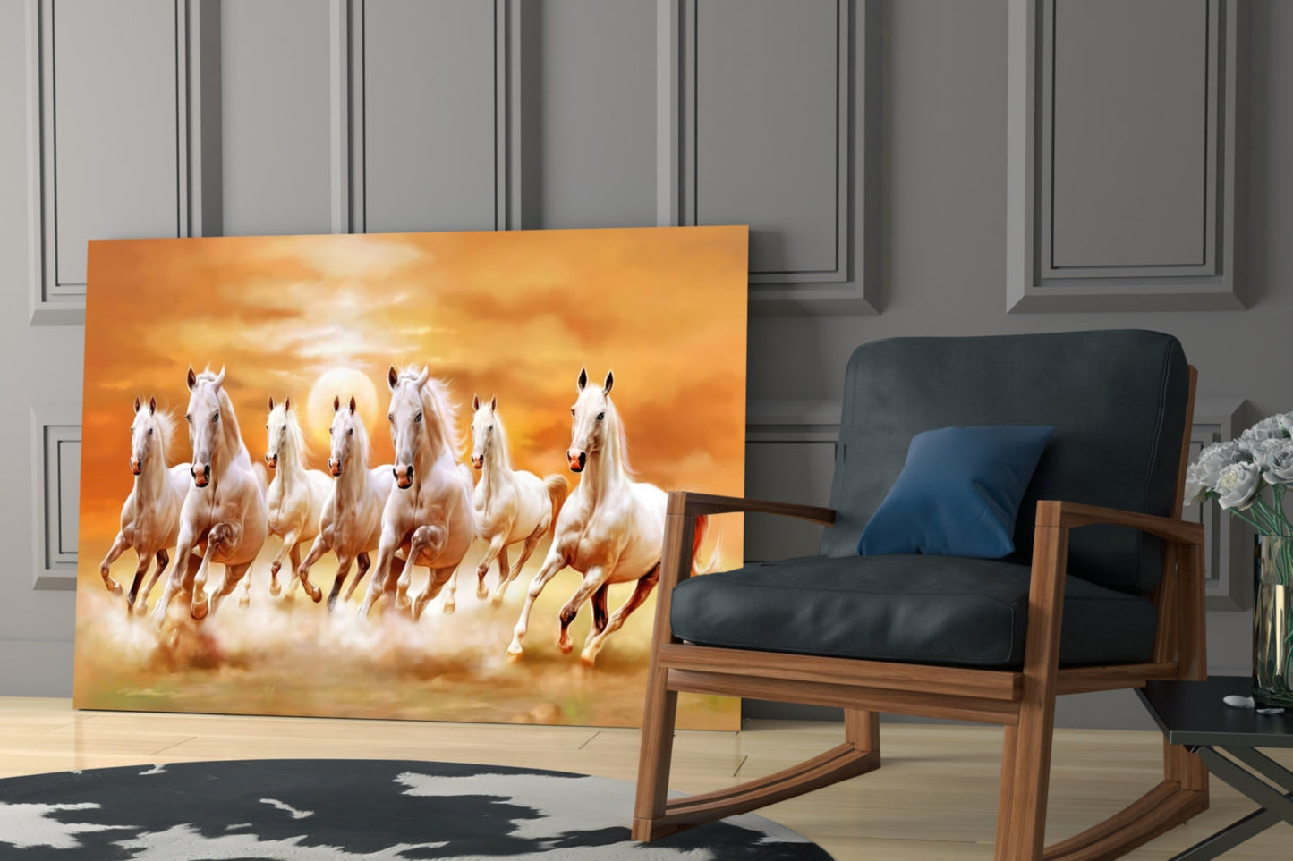 Insigneart USA Insigneart USA Running Horses Glass Art
