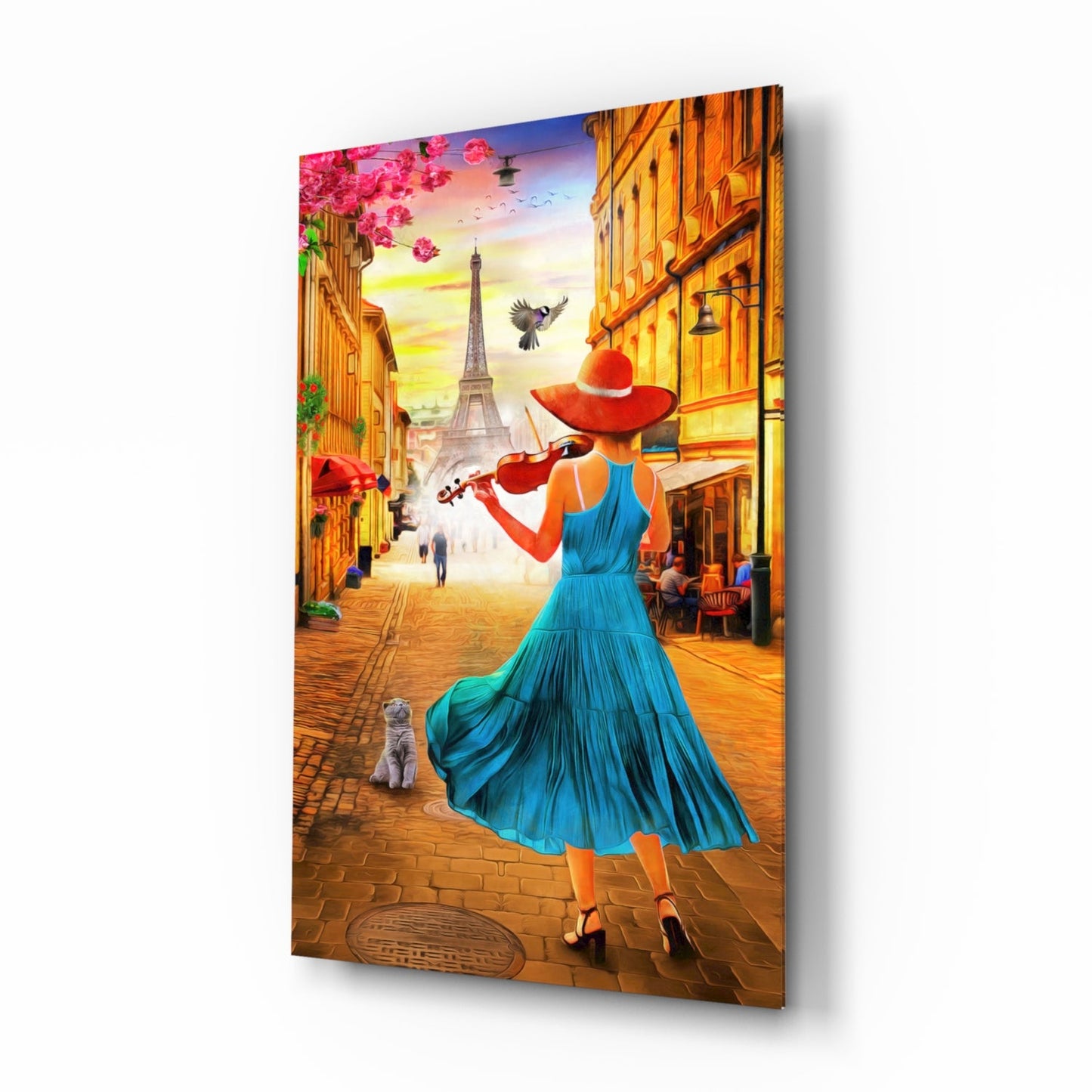 Insigneart USA Insigneart USA Eiffel and Music Glass Wall Art