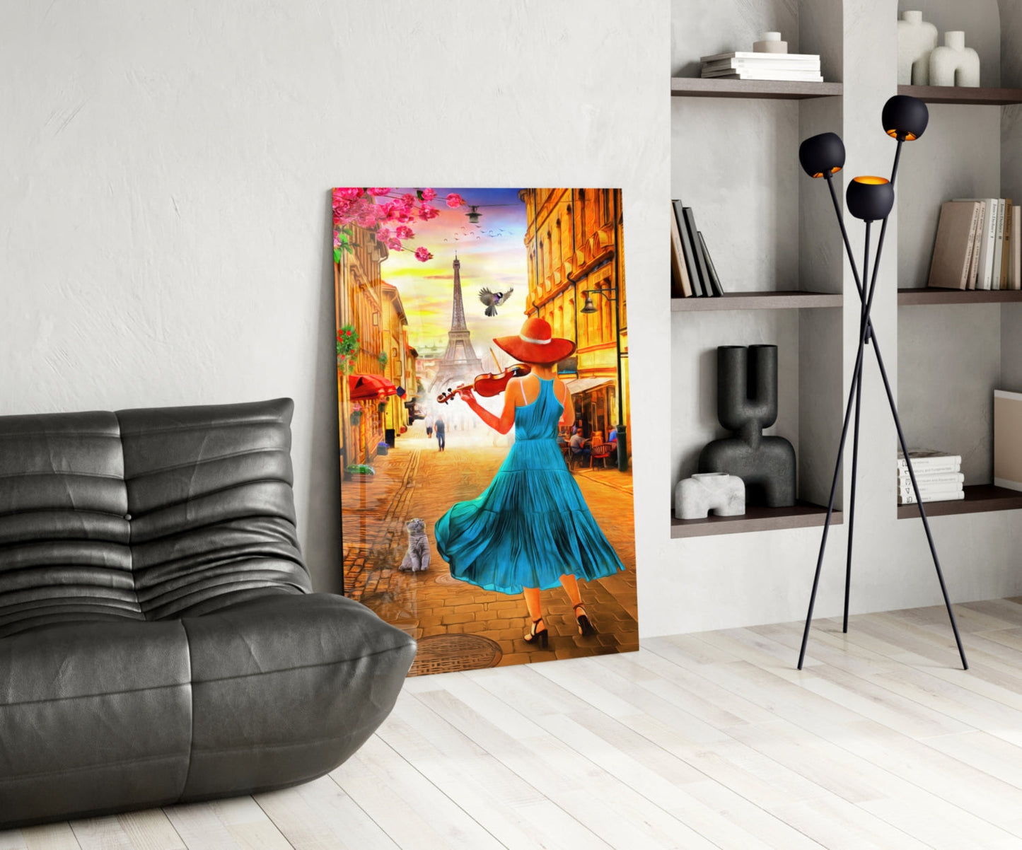 Insigneart USA Insigneart USA Eiffel and Music Glass Wall Art