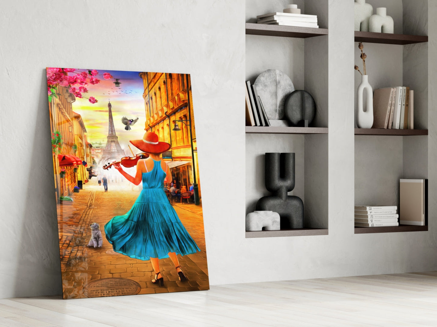 Insigneart USA Insigneart USA Eiffel and Music Glass Wall Art