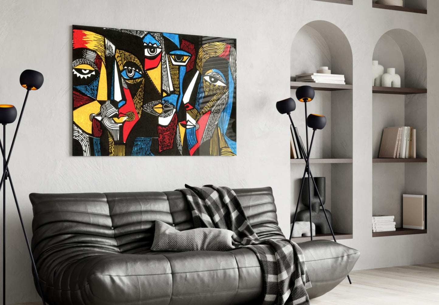 Insigneart USA Insigneart USA Faces Glass Wall Art