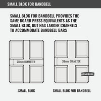 Small Blok for Bandbell Bars Bench Blokz